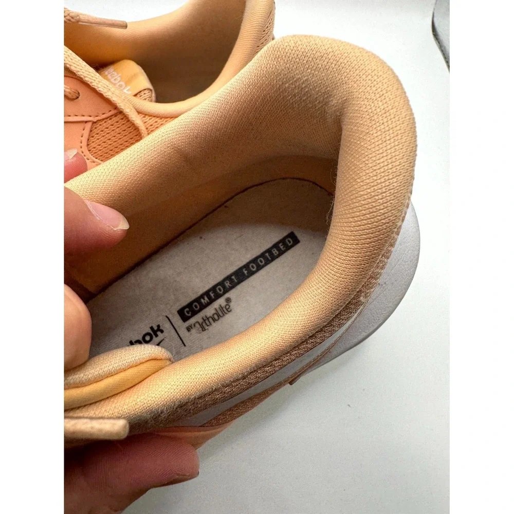 Reebok Energen Lux 100074553 Womens 9 Sneaker Peach Mesh Lace Up Running Shoes
